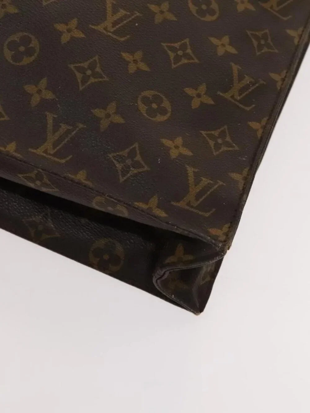 LOUIS VUITTON Monogram Sac Plat Hand Bag M51140 LV Auth 119040